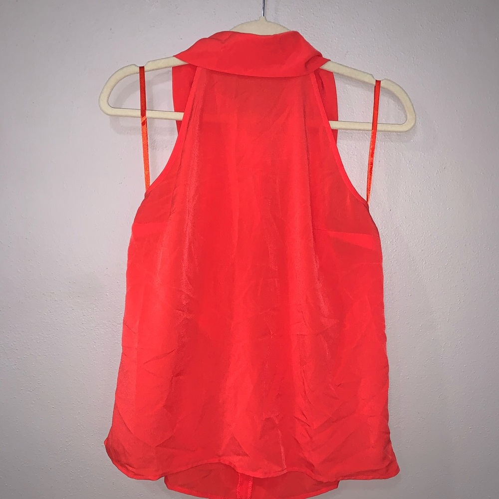 Tie neck halter blouse